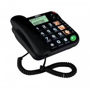 Telephone Maxcom KXT480 Black with Lcd, Incoming Ringing Led Indicator and Big Buttons 5908235972039