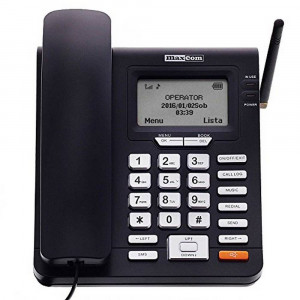 Σταθερό GSM Τηλέφωνο Maxcom Comfort MM28D Μαύρο με Λειτουργία Κινητού Τηλεφώνου και Ραδιόφωνο 5908235974033
