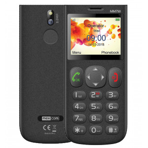 Maxcom MM750 2.3 με Μεγάλα Πλήκτρα, Bluetooth, Ραδιόφωνο, Κάμερα και Πλήκτρο Έκτακτης Ανάγκης Μαύρο 5908235974279