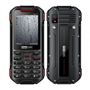 Maxcom Strong MM917 3G (Dual Sim) 2.4 Water-dust proof IP68 με Bluetooth, Φακό, Ραδιόφωνο και Κάμερα Μαύρο 5908235974545