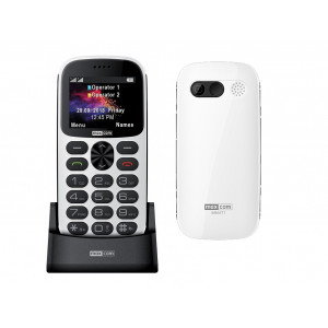Maxcom MM471 Dual SIM 2.2 με Μεγάλα Πλήκτρα, Βάση Φόρτισης, Bluetooth, Ραδιόφωνο, Φακό, Κάμερα και Πλήκτρο Έκτακτης Ανάγκης Λευκό 5908235974828