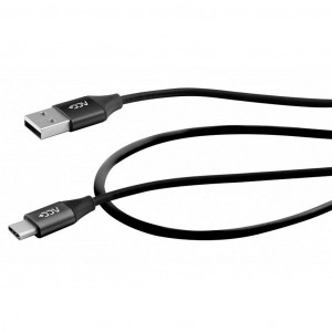 Καλώδιο σύνδεσης ACC+ USB σε Type-C 2.4A Fast Charge Μαύρο 1μ 5908235974958