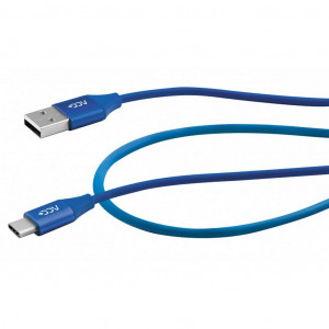Καλώδιο σύνδεσης ACC+ USB σε Type-C 2.4A Fast Charge Μπλε 1μ 5908235974965