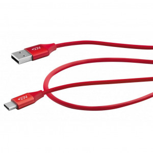 Καλώδιο σύνδεσης ACC+ USB σε Type-C 2.4A Fast Charge Κόκκινο 1μ 5908235974972