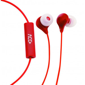 Hands Free ACC+ Soul Stereo Earphones 3.5mm Κόκκινα με Μικρόφωνο και Πλήκτρο Απάντησης/Σίγασης 5908235975108