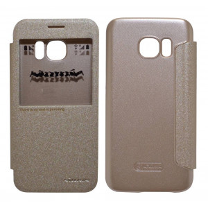 Book Case S-View Nillkin Sparkle for Samsung SM-G930F Galaxy S7 Gold 6902048115200