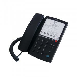 Τηλεφωνική Συσκευή Ξενοδοχειακού Τύπου Witech WT-5006 Μαύρο με Ενεργό Emergency Button και Ανοιχτή Συνομιλία 6925753100415