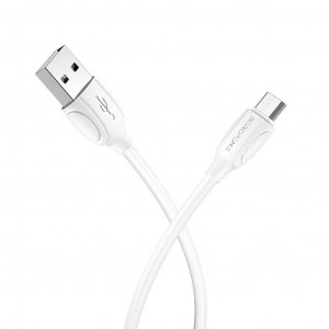 Καλώδιο σύνδεσης Borofone BX19 Benefit USB σε Micro USB 1.3A 1.0μ Λευκό 6931474701787