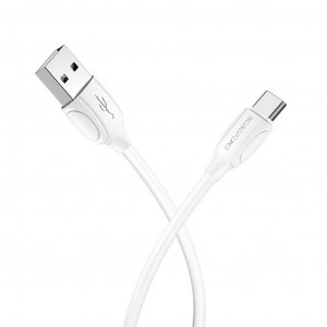 Καλώδιο σύνδεσης Borofone BX19 Benefit USB σε Type-C 1.3A 1.0μ Λευκό 6931474701800
