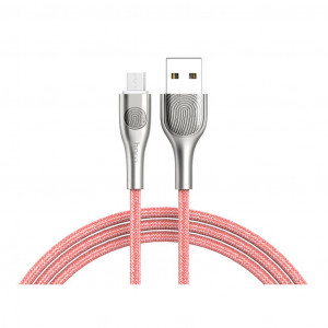 Καλώδιο σύνδεσης Hoco U59 Enlightenment USB σε Micro-USB Fast Charging 2.4A Κόκκινο 1.2μ με LED ένδειξη 6931474703729