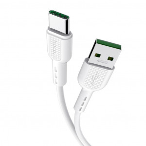 Καλώδιο σύνδεσης Hoco X33 Surge USB σε Type-C Fast Charging 5A Λευκό 1μ 6931474706126