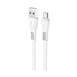 Καλώδιο σύνδεσης Hoco X40 Noah USB σε Micro-USB Fast Charging 2.4A Λευκό 1μ 6931474711687