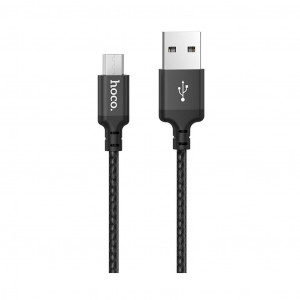 Καλώδιο σύνδεσης Hoco X14 Times Speed USB σε Micro USB Fast Charging 2.4A Μαύρο 1m σε πλαστική συσκευασία 6931474712714