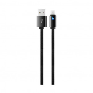 Καλώδιο σύνδεσης Hoco UPL 12 Plus USB σε Micro-USB 2.4A με PVC Jelly και Φωτεινή Ένδειξη 1,2μ. Μαύρο 6931474720054