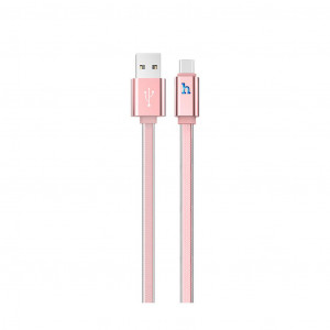 Καλώδιο σύνδεσης Hoco UPL 12 Plus USB σε USB-C 2.4A με PVC Jelly και Φωτεινή Ένδειξη 1,2μ. Ροζ Χρυσό 6931474720122