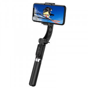 Selfie Stick Hoco K14 Element Πτυσσόμενο Μαύρο με Βάση Τρίποδο και Αποσπώμενο Τηλεχειριστήριο 6931474731142