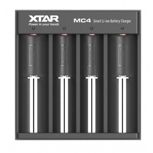 Φορτιστής Μπαταριών Βιομηχανικού Τύπου Xtar MC4 USB, 4 Θέσεων με Ένδειξη Επιπέδου Φόρτισης για 18650/17670/17500 6952918341420