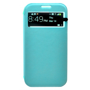 Book Case S-View Baseus Folio for Samsung i9505/i9500 Galaxy S4 Blue with active S-View 6953156219588
