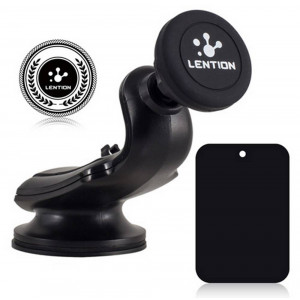 Universal Car Mount Lention C500 Magnetic Colorful Black for Smartphones 3.5 to 7 Inches 6955038323505