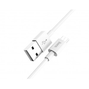 Καλώδιο σύνδεσης Hoco X1 USB σε Micro USB Fast Charging Λευκό 1.0 μ. 6957531032038