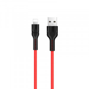 Καλώδιο σύνδεσης Hoco U31 Benay USB σε Lightning 2.4A Κόκκινο 1,2μ 6957531053866