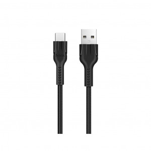 Καλώδιο σύνδεσης Hoco U31 USB σε Type-C 2.4A Μαύρο 1,2μ 6957531053958