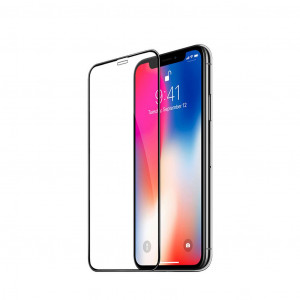 Tempered Glass Hoco Fast Attach 3D Full Screen Protection για Apple iPhone X/XS Μαύρο 6957531078104