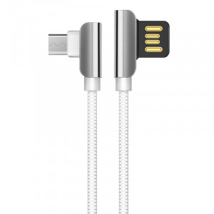 Καλώδιο σύνδεσης Hoco U42 Exquisite Steel USB σε Type-C Fast Charging 2.4A Λευκό 1.2 μ. 6957531079408