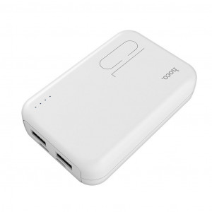 Power Bank Hoco J38 Comprehensive 10000 mAh 37W με Micro-USB και Type-C και Fast Charging 2 εξόδων USB Λευκό 6957531094203