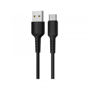 Καλώδιο σύνδεσης Borofone BX16 Easy USB σε USB-C 2.0A 1μ Μαύρο 6957531099475