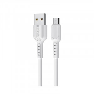 Καλώδιο σύνδεσης Borofone BX16 Easy USB σε Micro-USB 2.0A 1μ Λευκό 6957531099482
