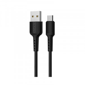 Καλώδιο σύνδεσης Borofone BX16 Easy USB σε Micro-USB 2.0A 1μ Μαύρο 6957531099499