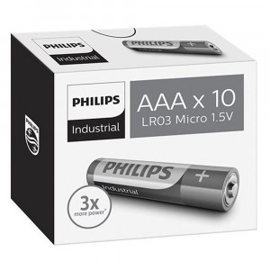 Μπαταρία Philips Industrial LR03 size AAA 1.5 V Τεμ. 10 6959033840692