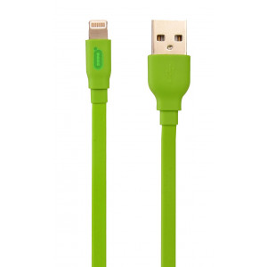 Data Cable Desoficon C10 ICA0020 1.5m 2.4A for iPhone/iPad/iPod Lightning Green Apple Certified MFI 6959949410521