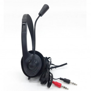 Ακουστικά Stereo Mee-Ole PC-900 με Μικρόφωνο και Διπλή Έξοδο 3.5mm Μαύρα 6966621231565