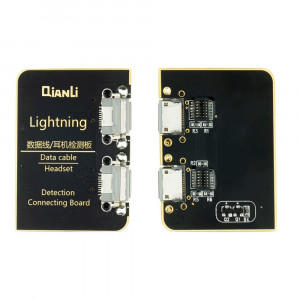 Πλακέτα Ελέγχου και Σύνδεσης Ακουστικών και Καλωδίου Δεδομένων Qianli για Συσκευές Apple Lightning 6971064233489