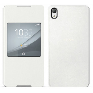 Book Case Sony Style Cover Window SCR30 for Xperia Z3+ E6553 White Original 7311271508342