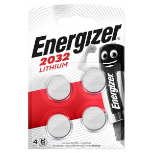 Buttoncell Lithium Energizer CR2032 3V Τεμ. 4 7638900377620