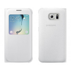 Book Case S-View Samsung EF-CG920PWEGWW for SM-G920F Galaxy S6 White 8806086646741