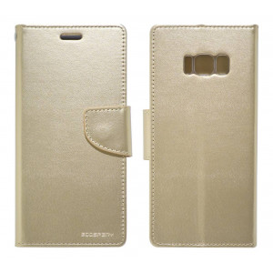 Book Case Goospery Bravo Diary for Samsung SM-G955F Galaxy S8+ Gold by Mercury 8806164334331