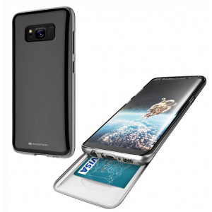 Faceplate Goospery The Hidden Card for Samsung SM-G955F Galaxy S8+ Black-Transparent by Mercury 8809550380080