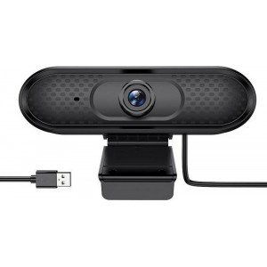 USB Webcam Hoco DI01 HD 1080P Μαύρη 6931474730442