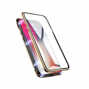 Θήκη Ancus 360 Full Cover Magnetic Metal για Apple iPhone XR Χρυσό 5210029069703