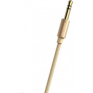 Καλώδιο σύνδεσης Borofone BL3 Audiolink 3.5mm Male σε 3.5mm Male 1μ Χρυσαφί 6957531080046