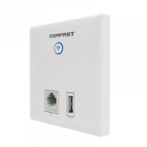 Access Point Comfast CF-E536N 300Mbps Dual Band WiFi Ceiling Επιτοίχιο Λευκό με Ενδείξεις LED, Θύρα RJ45 και USB για Φόρτιση 6955410013338