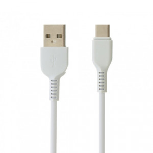 Καλώδιο σύνδεσης Hoco X20 Flash USB σε USB-C 2.0A Λευκό 1m 6957531068853
