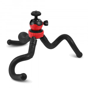 Selfie Stick Tripod Bluetooth LEDISTAR LDX-668 Suit για GoPro, Φωτογραφικές Μηχανές και Κινητά Τηλέφωνα με Εύκαμπτο Τρίποδα. Μαύρο Μήκος: 27x5cm 27805