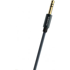 Καλώδιο σύνδεσης Borofone BL3 Audiolink 3.5mm Male σε 3.5mm Male 1μ Ασημί 6957531080053