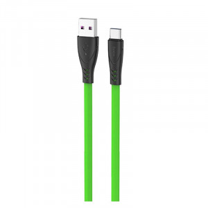 Καλώδιο σύνδεσης Hoco X42 USB σε Micro-USB 2.4A Fast Charging με Ανθεκτική Σιλικόνη 1μ. Πράσινο 6931474719263