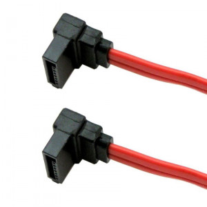Powertech S-ATA data Cable 7pin (βυσμα 1 - 90ο) σε 7pin (βυσμα 2 - 90ο) - 0.50cm